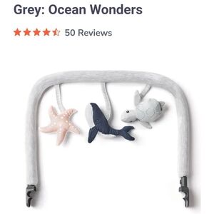 Ergobaby Ocean Wonders Toy Bar - Gray, Navy, White